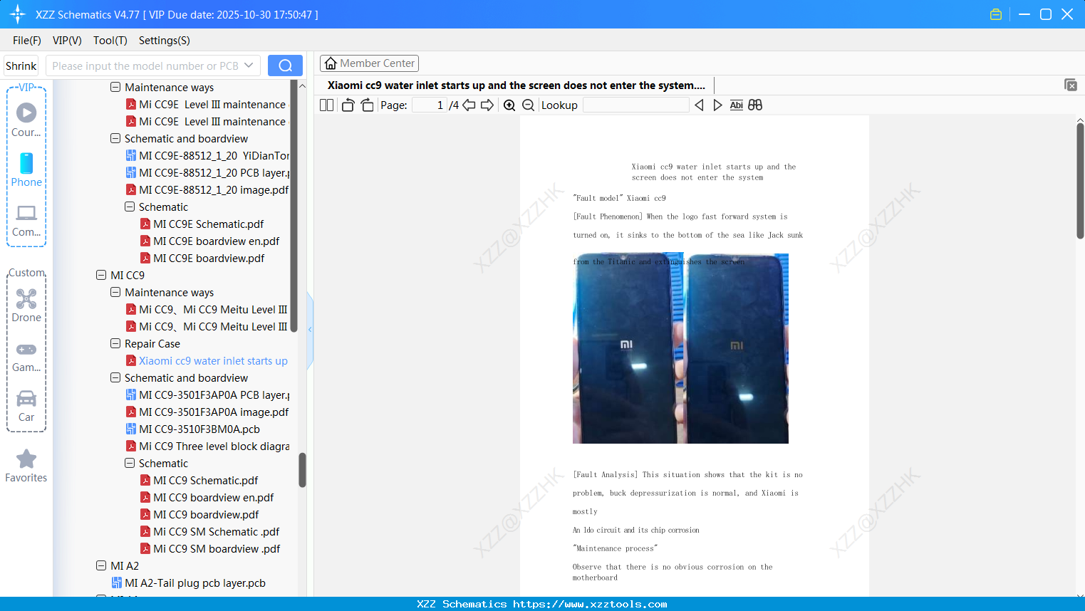 Xiaomi Cc9 Water Inlet Starts Up And The Screen Does Not Enter The System